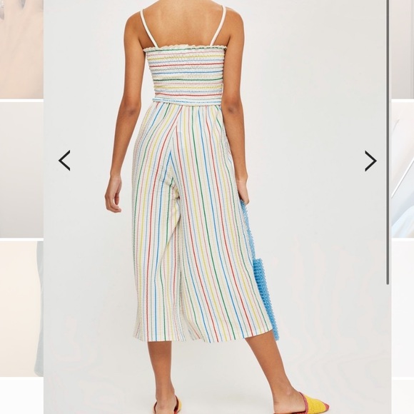 topshop rainbow striped jumpsuit - Picture 3 of 7